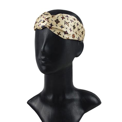 louis vuitton silk headband